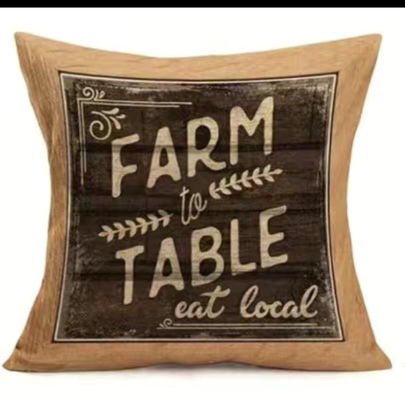 New farm House home decor accent pillow case farm to table - Picture 1 of 3